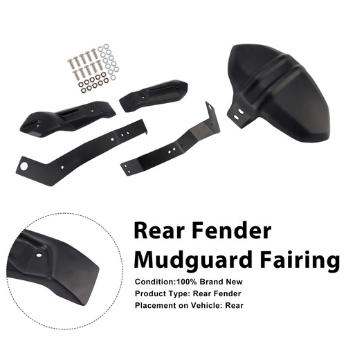 BMW F800GS Rear Fender Mudguard Fairing Black Generic