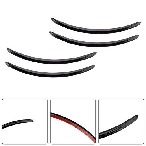 2006-2013 Harley FLHX Street Glide Fender Accent Set Rear Black Generic