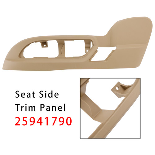 2010-2012 GMC Acadia Front Driver Seat Side Trim Panel Tan Cover 25941790 Generic