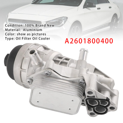 2014-2019 MERCEDES-BENZ CLA250 Engine Oil Filter Oil Cooler Assembly A2601800400 Generic