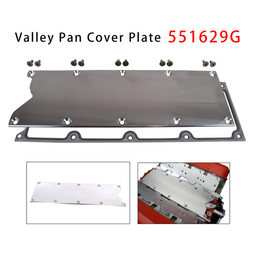 LS Gen 3 Valley Pan Cover Plate with Gasket Low Profile For LSX LS1 LM7 LR4 LQ4 LS6 L59 LQ9 LM4 L33 551629G