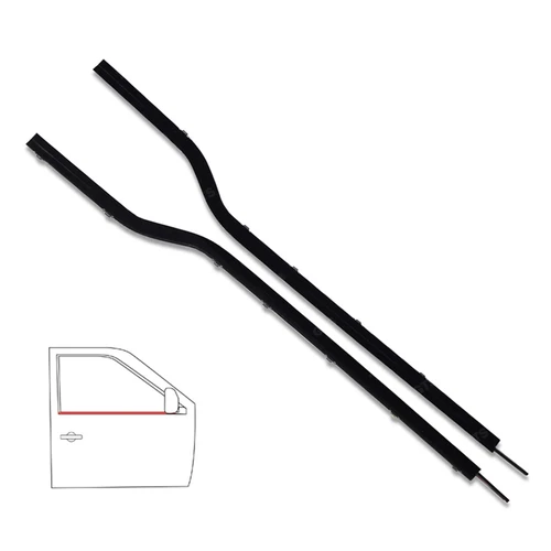Suzuki Vitara Sidekick Escudo 2PCS Outer Door Belt Weatherstrip Generic