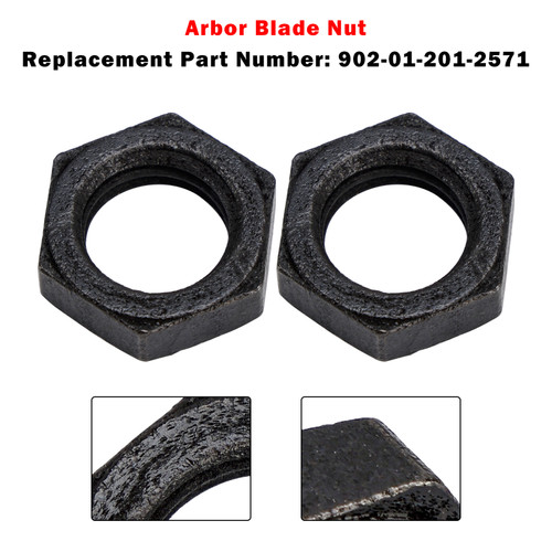 2PCS For Delta Unisaw Arbor Blade Nut Right Hand Thread For Left 902-01-201-2571