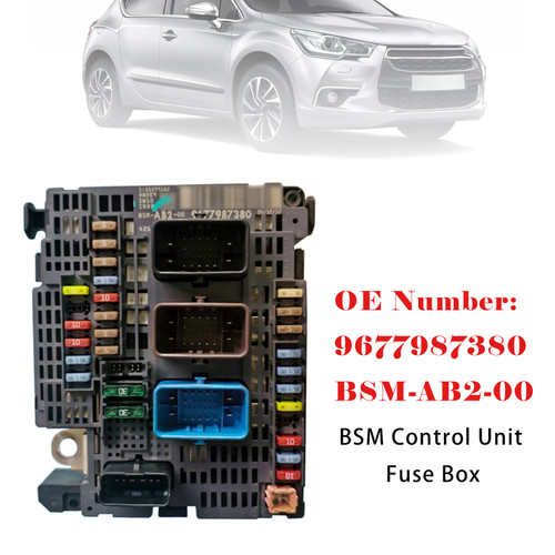 BSM Control Unit Fuse Box 9677987380 BSM-AB2-00 For Citroën C4 II DS4 2011-