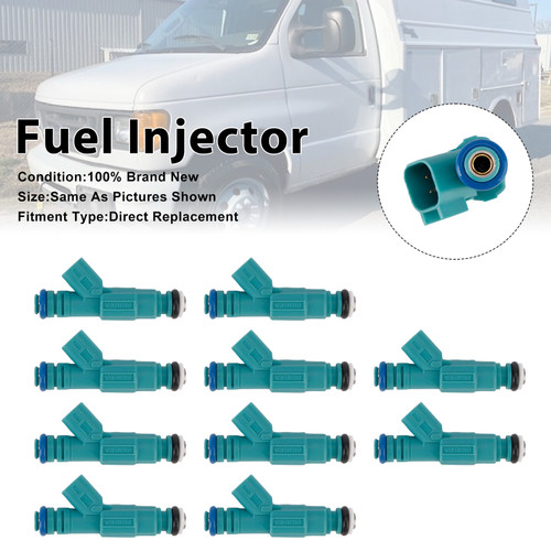 2004-2009 Ford E-350 E-450 10Pcs Fuel Injector 4C2Z9F593DA Generic