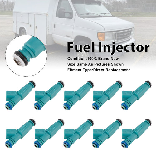 2004-2009 Ford E-350 E-450 10Pcs Fuel Injector 4C2Z9F593DA Generic