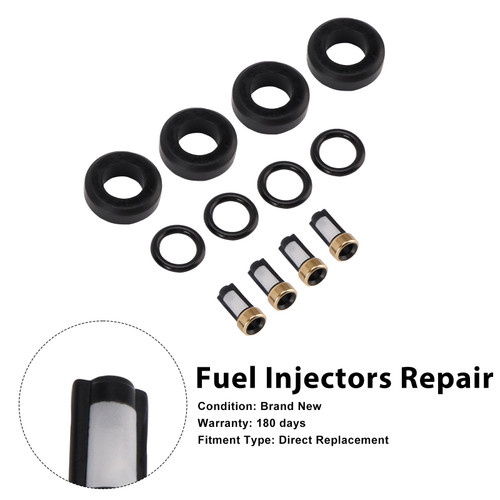 1995-2004 Toyota Corolla 1.6L I4 1.8L I4 Fuel Injector Seal O-Ring 23250-11130 Generic