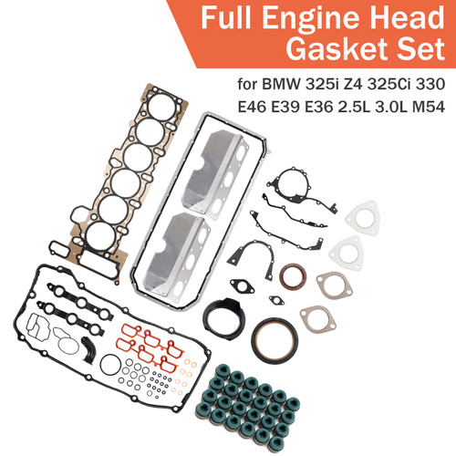 2001-2006 BMW 325i Z4 325Ci 330 E46 E39 E36 2.5L 3.0L M54 Full Engine Head Gasket JV5211 Generic