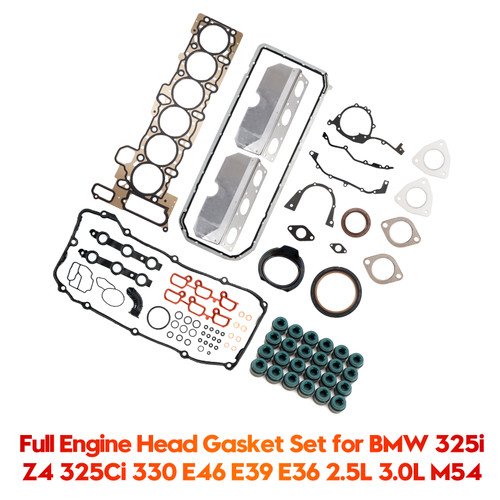 2001-2006 BMW 325i Z4 325Ci 330 E46 E39 E36 2.5L 3.0L M54 Full Engine Head Gasket JV5211 Generic