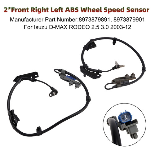 2002-2012 ISUZU RODEO I 2*Front Right Left ABS Wheel Speed Sensor Generic