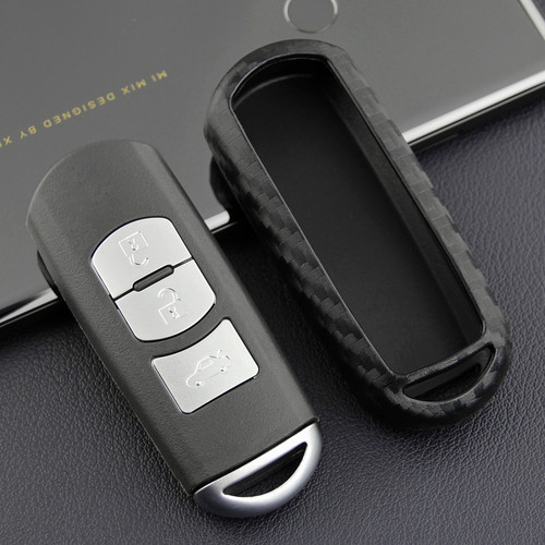 2017- Toyota Yaris Leather Silicone Car Key Case Cover With Buckle Generic