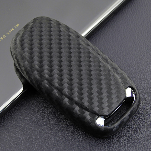 Leather Silicone Car Key Case Cover With Buckle For Audi