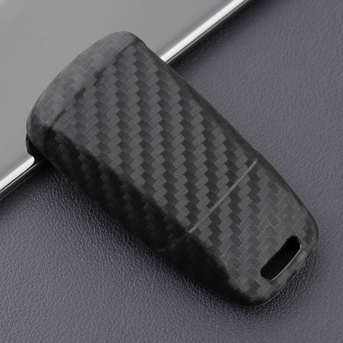 Leather Silicone Car Key Case Cover With Buckle For Audi A4 Q5