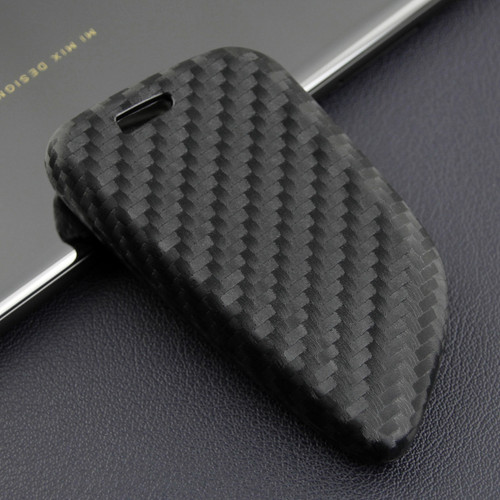 Leather Silicone Car Key Case Cover With Buckle For BMW