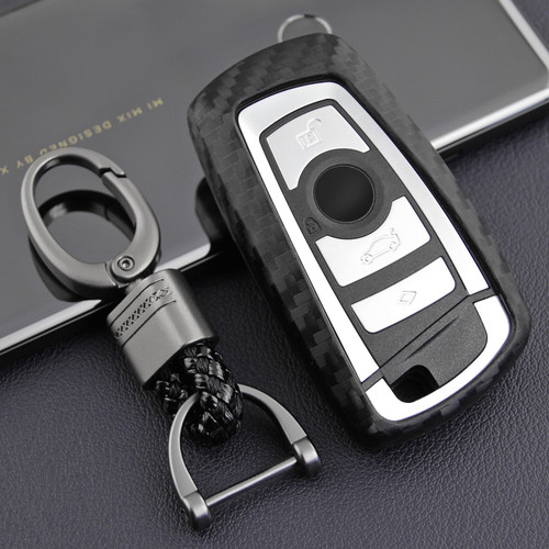 2012-2018 BMW M2 M3 M4 M5 M6 Leather Silicone Car Key Case Cover With Buckle Generic
