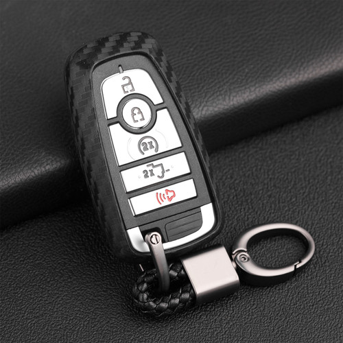 2017 Ford Leather Silicone Car Key Case Cover With Buckle Generic