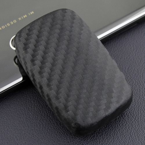 2012-2019 Land Rover Discovery Leather Silicone Car Key Case Cover With Buckle Generic