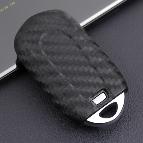 2017-2019 Buick Enclave LaCrosse Regal Leather Silicone Car Key Case Cover With Buckle Generic