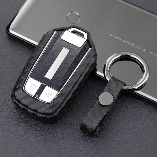 2017-2019 Isuzu D-Max MU-X Leather Silicone Car Key Case Cover With Buckle Generic