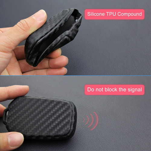 2017-2019 Isuzu D-Max MU-X Leather Silicone Car Key Case Cover With Buckle Generic