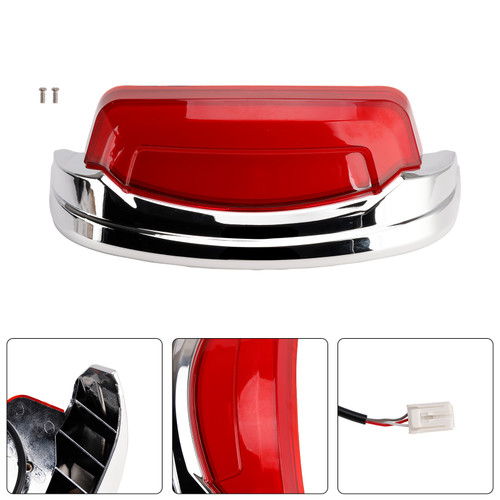 Rear Fender Fascia LED Brake Turn Light For FLHXSE CVO Street Glide 14-23