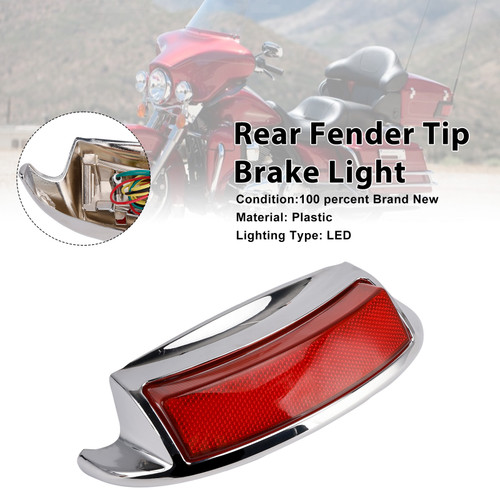 Rear Fender Tip Brake Light Fit For Touring Electra Glide 2009-2024
