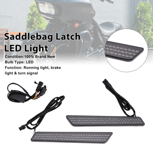 Saddlebag Latch LED Light For Touring Electra Street Road Glide 14-23