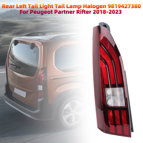 Rear Left Tail Light Tail Lamp Halogen 9819427380 For Peugeot Partner Rifter 2018-2023
