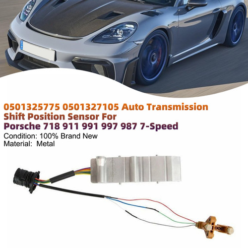 Porsche 718 911 991 997 987 7-Speed Auto Transmission Shift Position Sensor 0501325775 0501327105 Generic