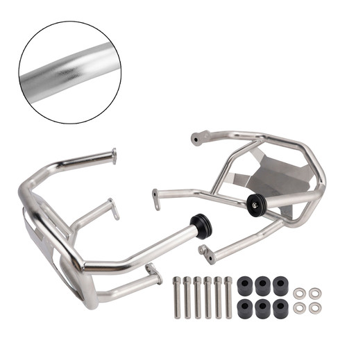 2024-2026 BMW R1300GS Lower Engine Guard Frame Crash Bar Steel Silver Generic