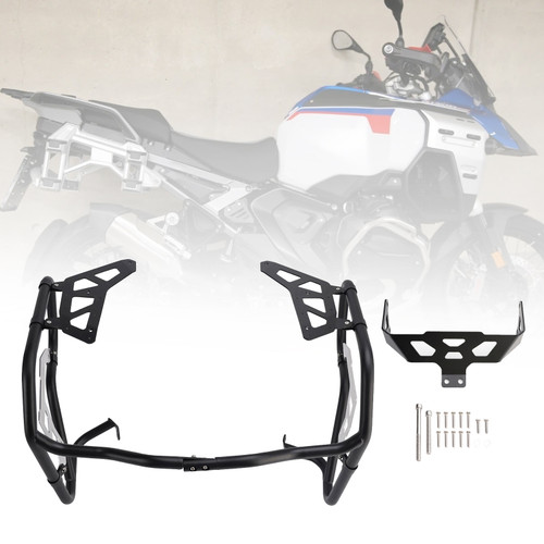 2024-2026 BMW R1300GS Adventure Lower Engine Guard Frame Crash Bar Steel Black Generic