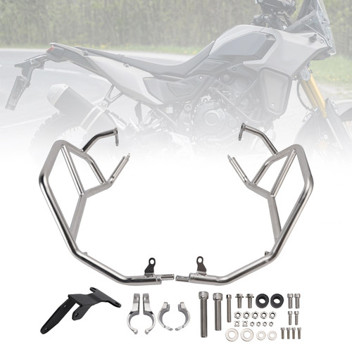 2025-2026 YAMAHA tenere 700/ T700S Engine Guard Crash Bar Frame Protector Bumper Silver Generic