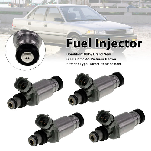 1991-1992 Geo Prizm 4Pcs Fuel Injector 195500-5340 Generic