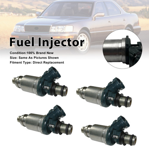 1992-1997 Lexus LS400 SC400 4Pcs Fuel Injector 23250-50010 Generic