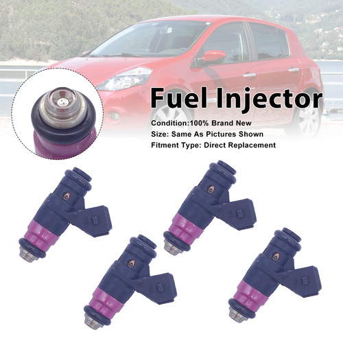 4Pcs Fuel Injector For Renault Clio III 05-14 Fluence 2010-2022 8200505191