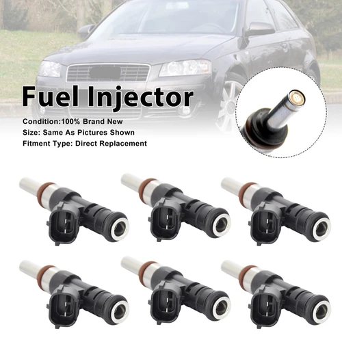 2006-2009 Audi A3 TT Quattro 3.2L V6 6Pcs Fuel Injector 85212262 Generic