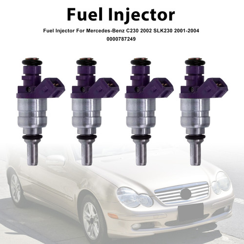 2001-2004 Mercedes-Benz C230 SLK230 Kompressor 4Pcs Fuel Injector 0000787249 Generic