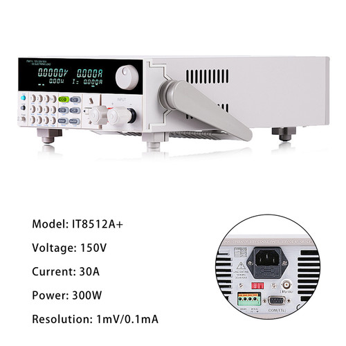 IT8512A+ 300W 150V 30A Programmable Electronic Load Battery Test