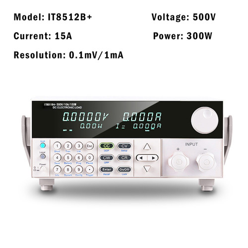 IT8512B+ 300W 500V 15A Programmable Electronic Load Battery Test