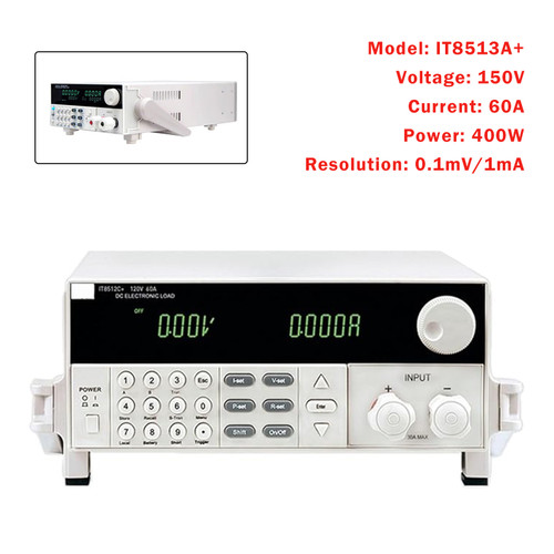 IT8513A+ 400W 150V 60A Programmable Electronic Load Battery Test