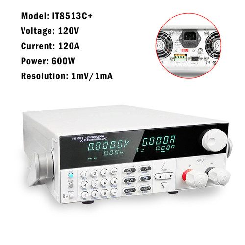 IT8513C+ 600W 120V 120A Programmable Electronic Load Battery Test