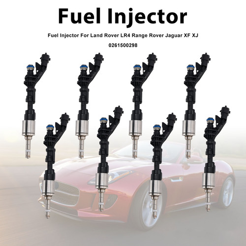 8Pcs Fuel Injector For Land Rover LR4 Range Rover Jaguar XF XJ 0261500298