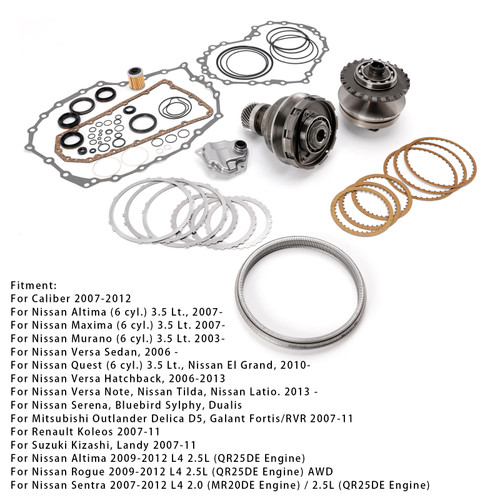 2007-2012 NISSAN Altima Rogue Sentra Transmission CVT Pulley 30T W/Belt+Chain £¦ Rebuild Kit RE0F10A JF011E Generic