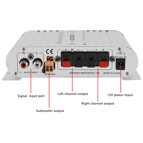 2.1 Bluetooth Stereo Hifi Car Home Car Audio Car Amplifier AMP Sound Speaker EDR