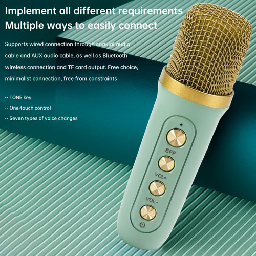 Mini Wireless Bluetooth Speaker 10W Power Home Theater Dual Microphone Speaker
