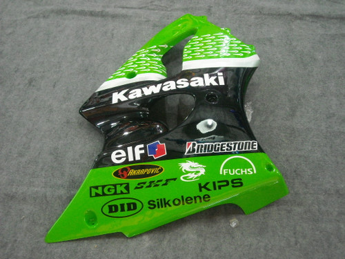 Fairings Plastics Kawasaki ZX6R 636 Green Nakano 56 Racing (2000-2002)