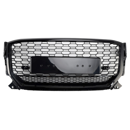 Gloss Black Front Honeycomb Grille Grill Fit Audi Q2 2016-2020 Pre-Facelift