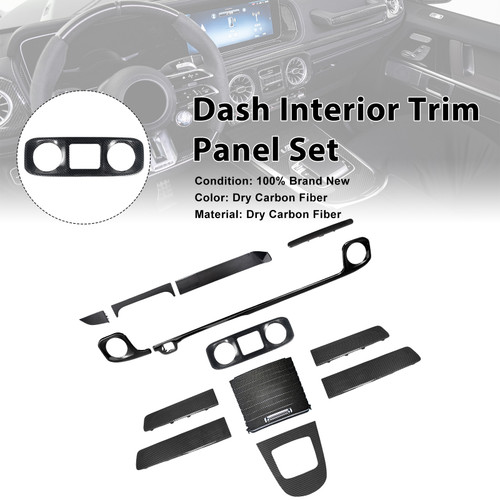 Dry Carbon Dash Interior Trim Panel Set Fit Mercedes W465 G550 G580 G63 2025+