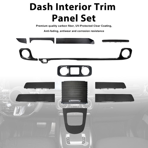 Dry Carbon Dash Interior Trim Panel Set Fit Mercedes W465 G550 G580 G63 2025+