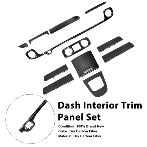 Dry Carbon Dash Interior Trim Panel Set Fit Mercedes W465 G550 G580 G63 2025+